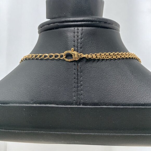 Monet Double-Strand Gold-Tone Station Necklace With Amethyst Coin Beads NWT 20" - Picture 8 of 10